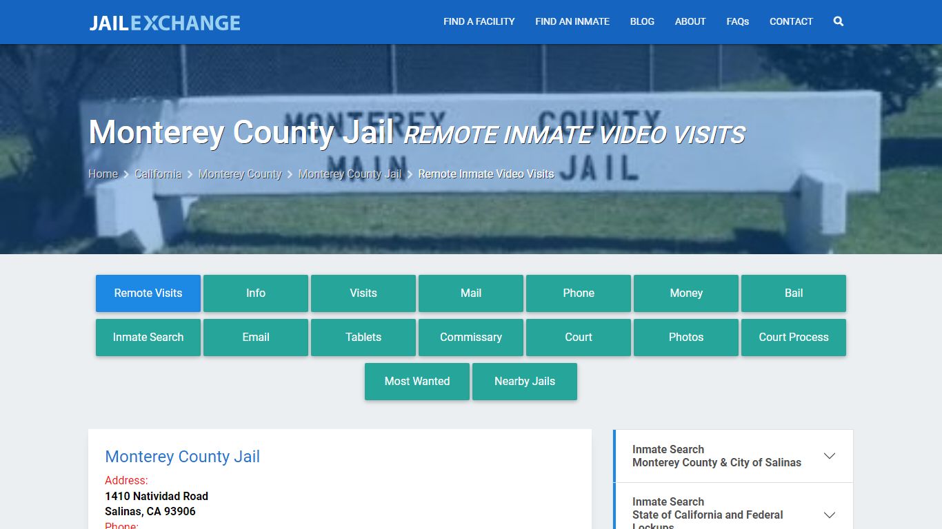 Video Visitation - Monterey County Jail, CA - Jail Exchange